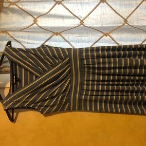 Blue & White striped dress sleeveless, never worn